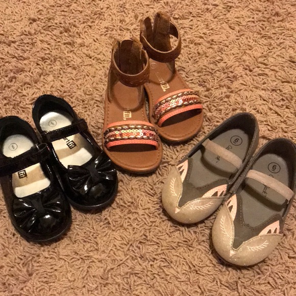 Cat & Jack Other - Lot of 3 size 6 (little girl) shoes